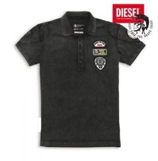 DUCATI DIESEL TANK POLO SHIRT DARK GRAY NEW FOR 2013 MOST SIZES