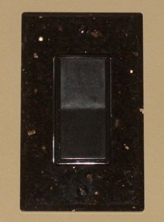 Black Galaxy Granite Countertop, Decora Switch Plate Cover