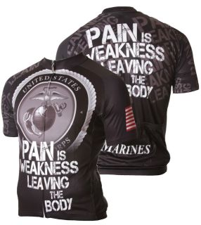 Military US Marine Corps Mens Cycling Jersey Bike 83 Sportswear Pain 