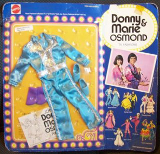   1970s Donnie & Marie Osmond TV Show Doll Clothes  Silver Shimmer