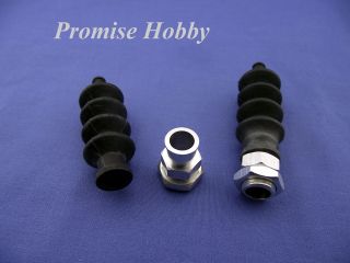   Push Rod Seals Rubber Bellow with aluminum mount for rc boat   2pcs