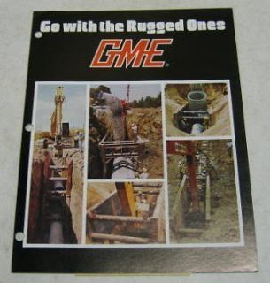 GME 1981 Trench Manhole Box Sales Brochure