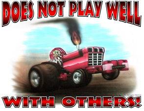 DOES NOT PLAY WELL INTERNATIONAL T SHIRT #8186 TRACTOR