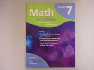 Prentice Hall Math Skill Builder Unit 4 Geometry Grade7