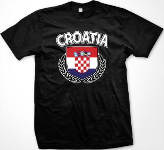   Coat of Arms Shield Crest Mens T Shirt Croatian Country Pride Tee