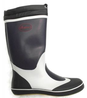 MENS BOYS YACHTING SAILING BOAT WATERPROOF WELLIES RIDING BOOTS SIZE 7 