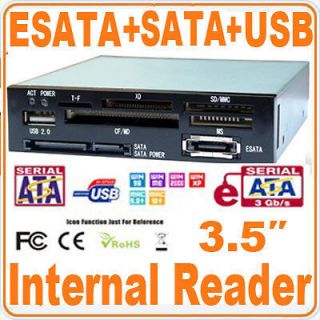 inch PC Front Bay Internal Card Reader USB Hub USA