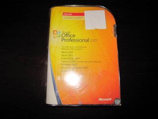 Microsoft Office Professional Pro 2007 Upgrade Retail Version