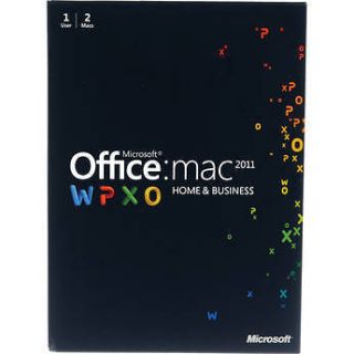 Microsoft Office Home and Business 2011 for Mac Full Version 1 User 2 