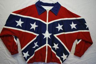 VTG 90s Patriotic American Confederate Flag Jacket LIMITED EDITION 