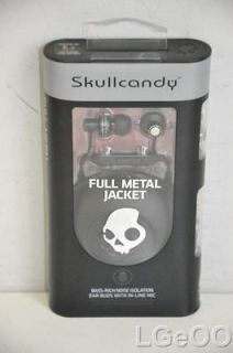 New Skullcandy Full Metal Jacket In Ear Bud In Line Mic   S2FMCY 003 