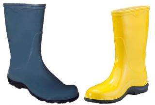   Womens Tall Waterproof Garden Rain Boots in Lauren Blue or Yellow