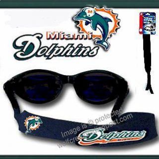 MIAMI DOLPHINS SUNGLASSES & STRAP (SET)   COOL NEW STYLE NFL GIFT HOT 