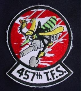 US Air Force 457th TFS Tactical Fighter Squadron Unirform Patch USAF