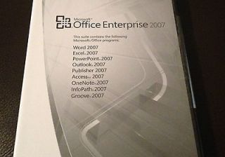 NEW Microsoft Office Professional 2007 + OneNote, InfoPath, Groove 