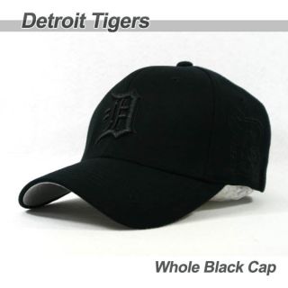 DT04 Detroit Tigers Team Baseball Cap Whole Black Hat Brand New Item 