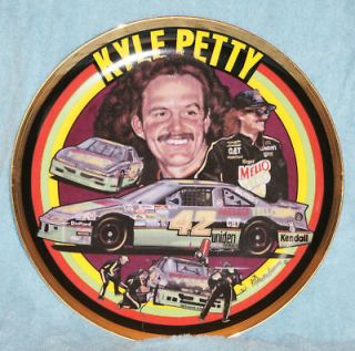 KYLE PETTY MELLO YELLOW NASCAR PLATE SPORTS IMPRESSIONS