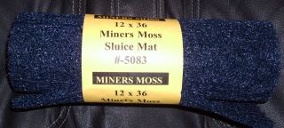 Royal Blue River Moss Gold Dredge Sluice Miners Mat
