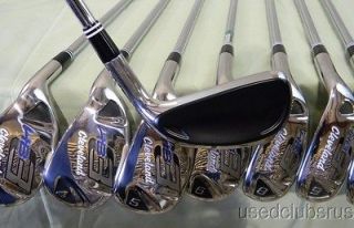 CLEVELAND GOLF HB3 IRONS 3 PW STEEL STIFF FLEX WITH HEAD COVERS