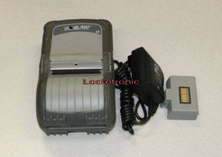 Eltron Zebra QL320 Mobile Printer Q3B LU1A0010 05 w/ Power Supply AC 