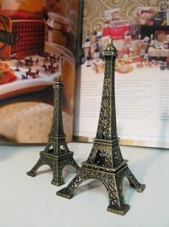   Eiffel Tower France Metallic Model Bronze Color Vinatge Decoration