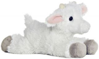   STUFFED ULTRA SOFT KID WHITE GOAT BY AURORA WITH    NEW