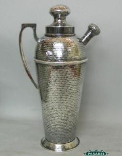 Chinese Export Sterling Silver Cocktail Shaker Ca 1900