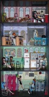 Monster High School Doll House Bookcase Kit   Mad Science, Home Ick 