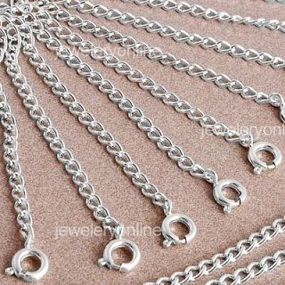 Lot 20 Silver Plated Necklace Chain Extender Extension CHIC