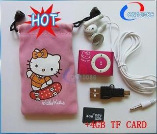   Clip  Player + 4GB TF Card GIFT Christmas promotion 6 in 1 