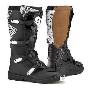 Oxtar TCX Raptor Motorcycle Boots All Black Adult Size 9 / 43 NEW 
