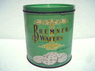 Bremner Bros Biscuit Company Wafers Tin Vintage Art Deco 1924 General 