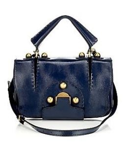 Fendi Secret Code, Handbag Navy Blue Rare 100% Authentic, Made in 