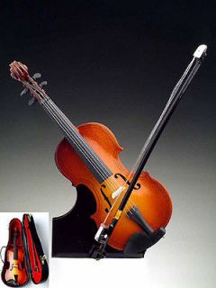 Violin w Music Case Stand Miniature Musical Instrument