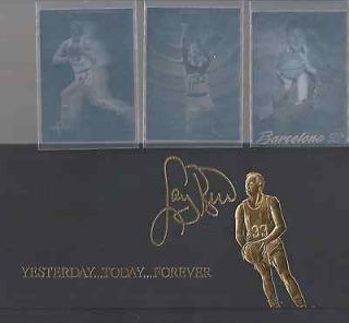 Larry Bird Basketball hologram set of 3 cards by Lime Rock with COA 