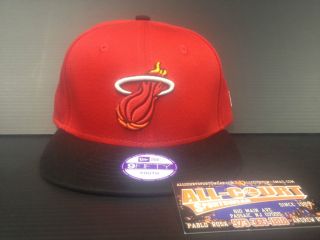 Kids New Era NBA Miami Heat Snapback Red, Black 2012 13 Season