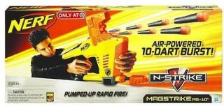 Nerf MAGSTRIKE AS  10 Blaster N STRIKE Air Powered 10 DART Burst RAPID 