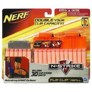 30 Nerf N Strike Long Shot Clip Reload Ammo Darts Refill CS6