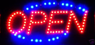 22x13 OPEN Sign Animated LED Neon Light Motion Business Window 