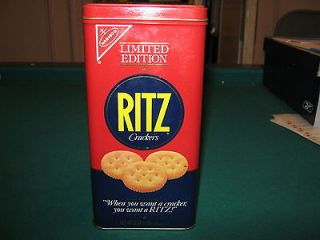 1987 Nabisco Ritz Crackers Collectible Tin Limited Edition 80s 