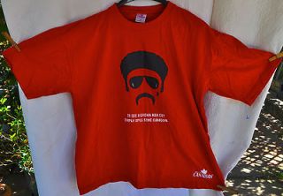 rare MOLSON CANADIAN Spill BEER Grown Man Cry PROMO t shirt size XL 
