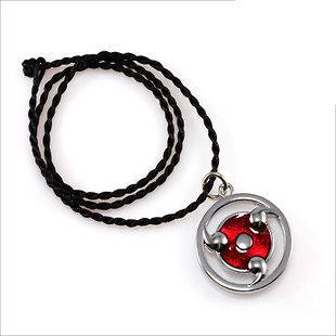 Naruto Sharingan Symbol Metal Charm Necklace Pendant New with Package
