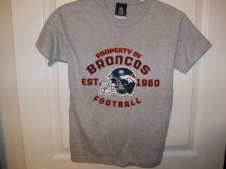REEBOK Denver Broncos Football Short Sleeve Shirt Boys Size 10 / 12 