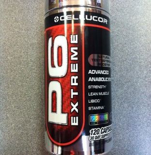 Cellucor P6 Extreme 120 capsule Natural Testosterone Booster Strength 