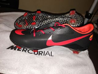 Nike Mercurial Vapor VIII FG Mens Black Red Soccer Cleats Boots Lots 
