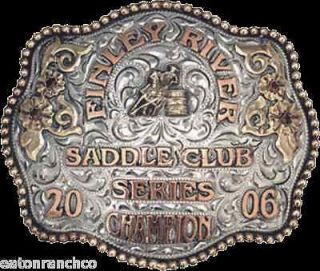 Award Clint Mortenson Custom Rodeo Trophy Belt Buckle