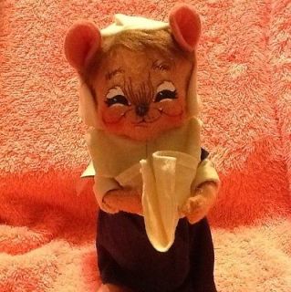 Annalee 6 pilgrim girl mouse nwt vintage 2005 collectible 