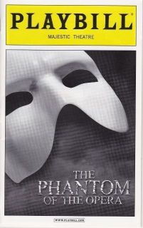 Playbill   The Phantom Of The Opera   July 2012   Hugh Panaro   NEW 