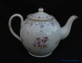 Antique Leeds Pearlware Teapot c. 18th century