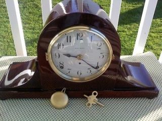 Seth Thomas Antique Mantel Clock Key Pendulum Early 1900s Collectable
